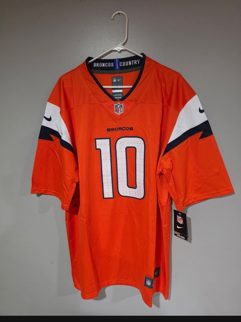Nike Orange Denver Broncos #10 Men's Football Jersey